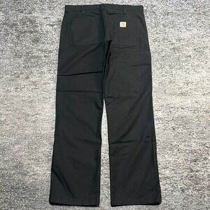 Carhartt Pants Relaxed Fit Carpenter Mens 32x20 Black Canvas Workwear Utility
